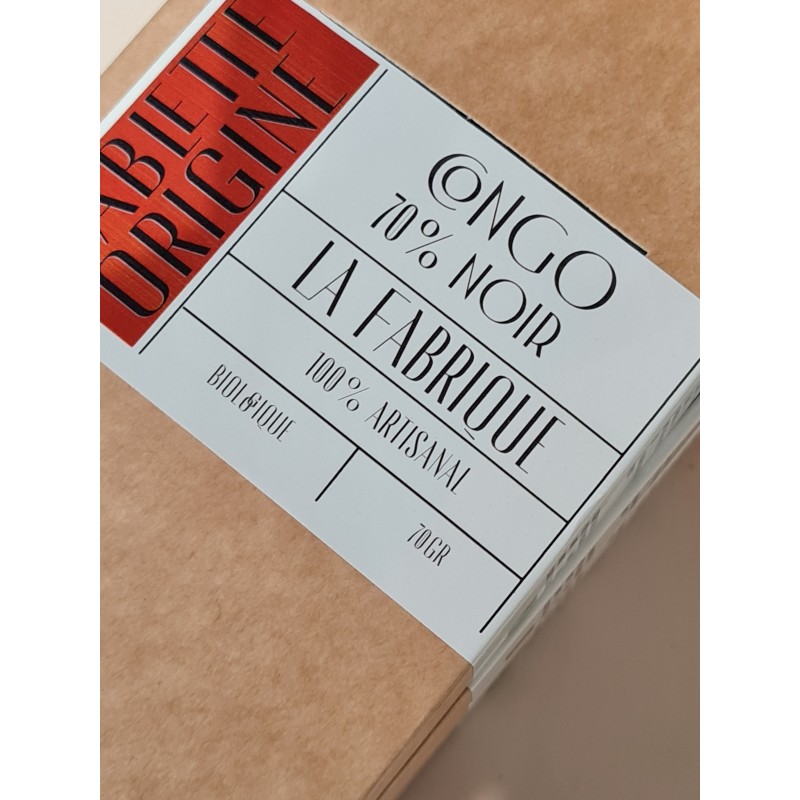 Tablette de Chocolat Noir Bio 70 % – Origine Congo