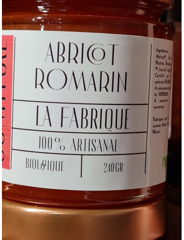 Confiture bio Abricot & Romarin