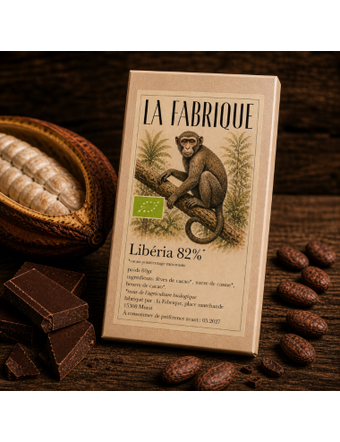 Tablette Liberia 80% Bio Bean-to-Bar
