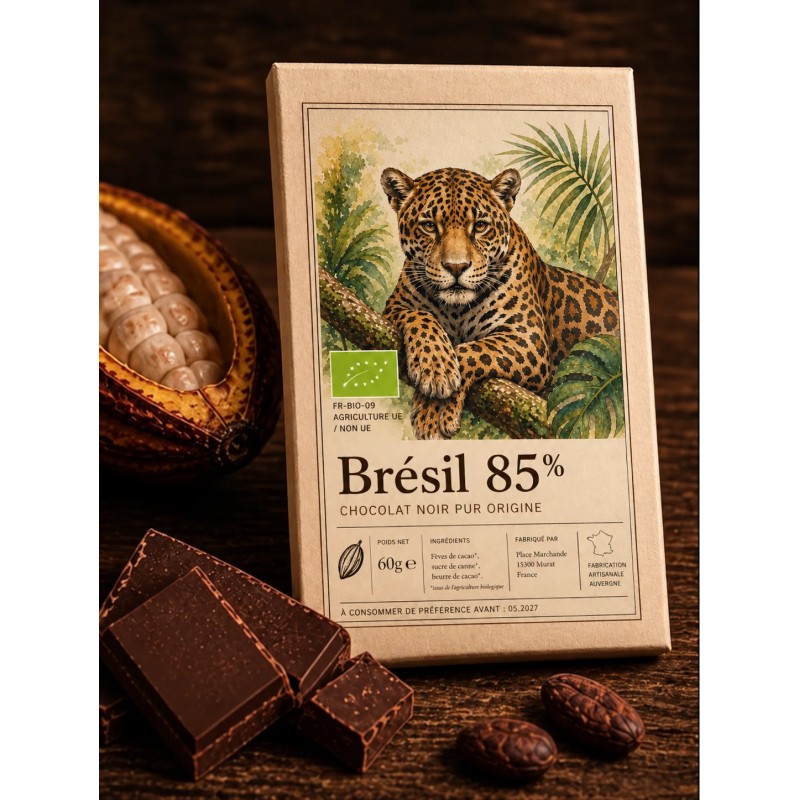 Tablette Brésil 85% Bio Bean-to-Bar