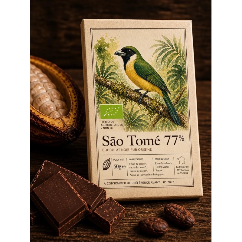 Tablette Bio Origine São Tomé 77%